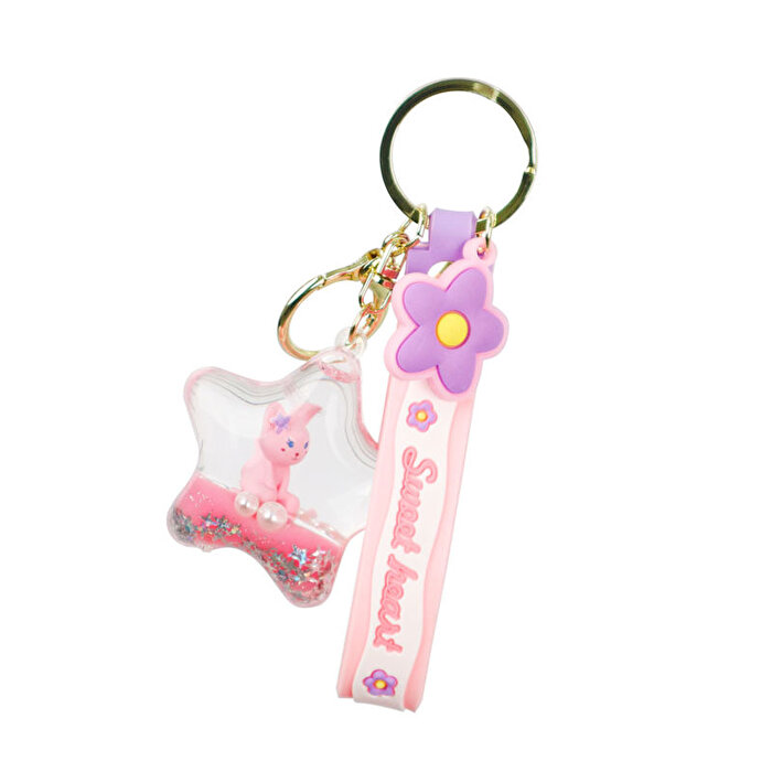 Sıvı Akrilik Anahtarlık Star