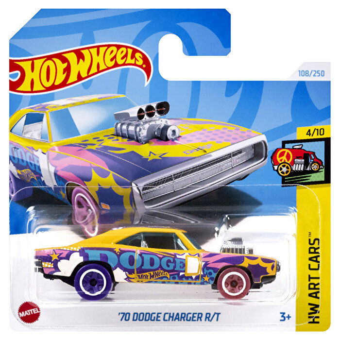 Hot Wheels Tekli Arabalar 70 Dodge Charger R/T HTB76