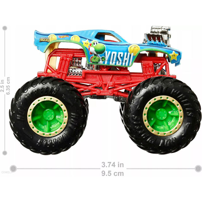 Hot Wheels Monster Trucks Gösteri Dünyası Temalı 1:64 Arabalar Yoshi HCR77