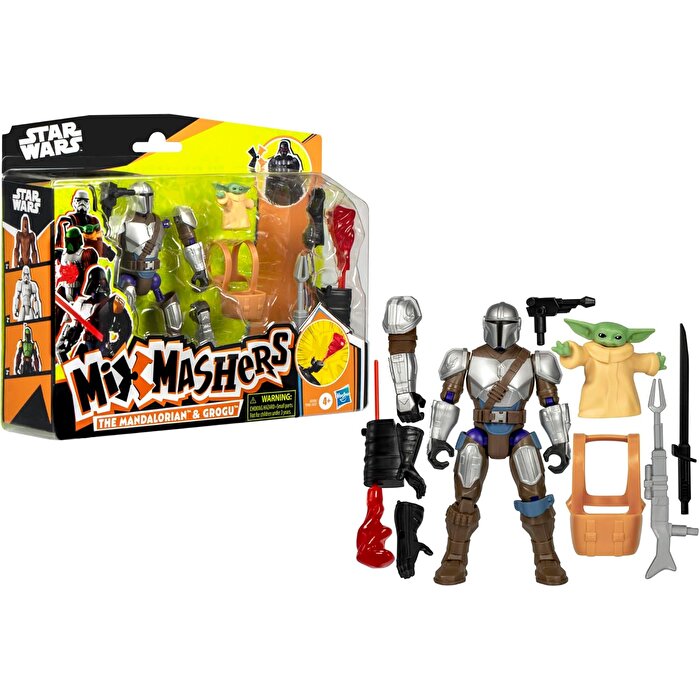 Star Wars Mixmashers Deluxe Fi̇gür The Mandalorian and Grogu