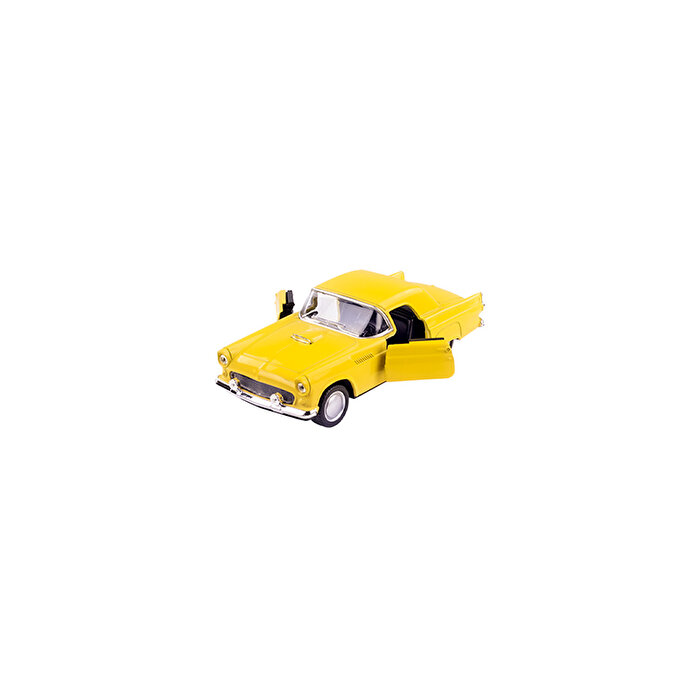 Die Cast 1:32 Klasik Çek Bırak Araba Sarı