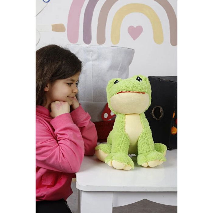 Oturan Peluş Kurbağa Oyuncak 45 Cm