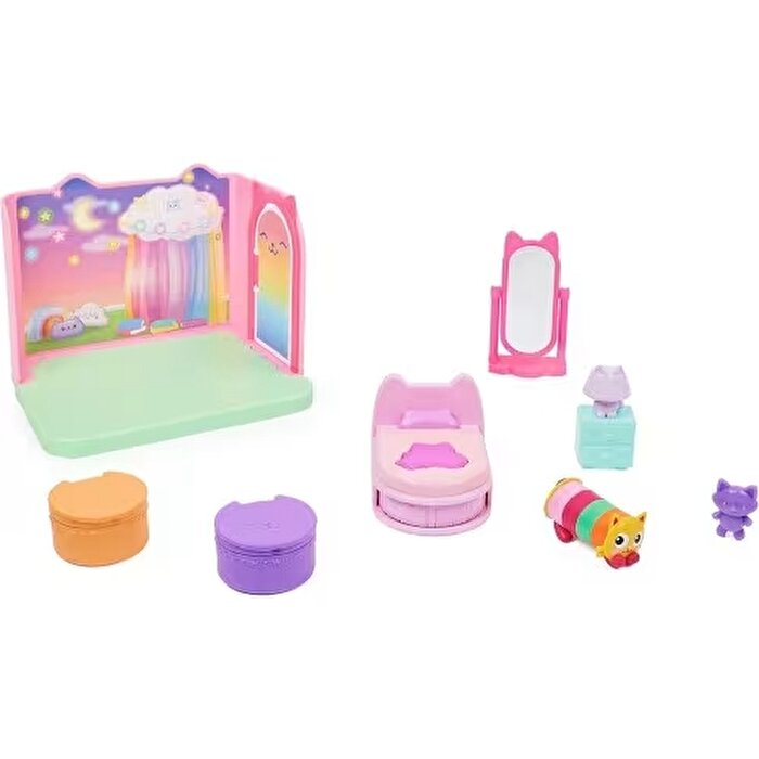 Gabby’s Dollhouse Deluxe Oda Oyun Seti Pillow Cat Sweet Dreams Bedroom
