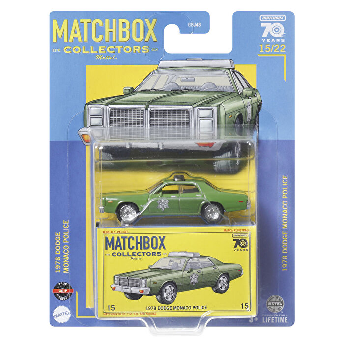Matchbox Premi̇um Arabalar 1978 Dodge Monaco Police HLJ62