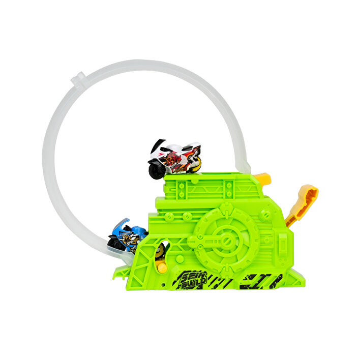 Spin N Build Motosiklet ve Fırlatıcı Seti