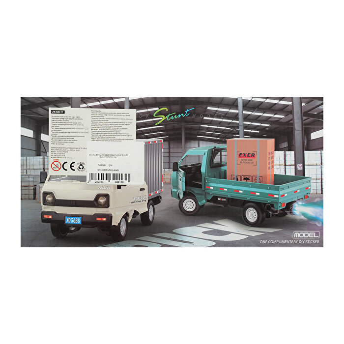 Şarjlı Kumandalı Duman Atan Kamyonet Beyaz