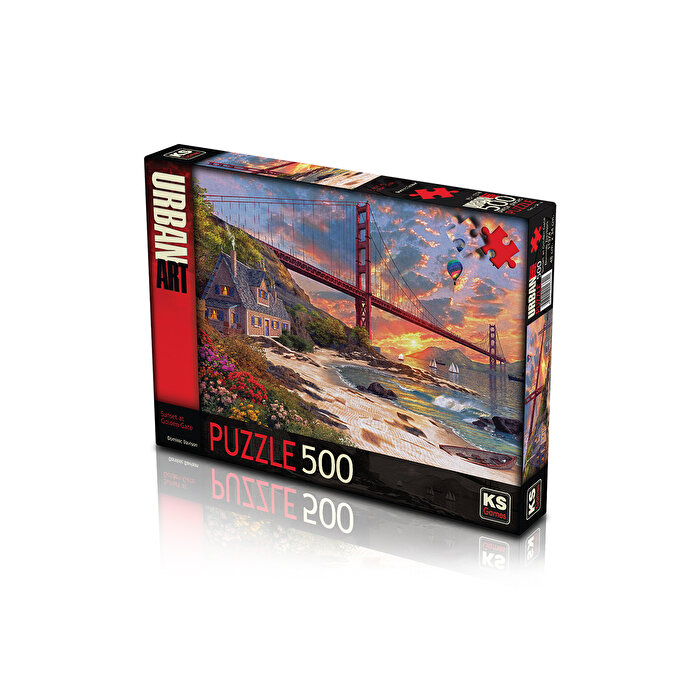 Ks Puzzle 500 Parça Sunset at Golden Gate