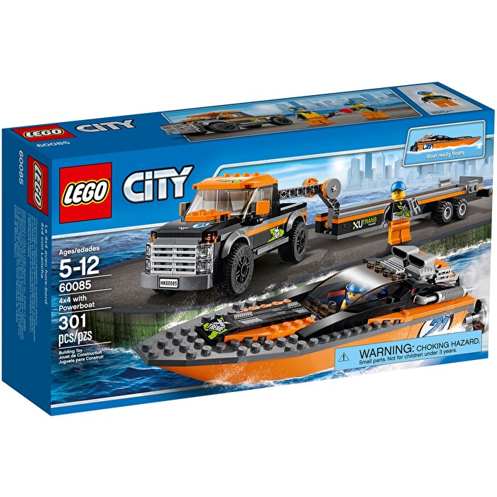 LEGO® City 4x4 with Powerboat