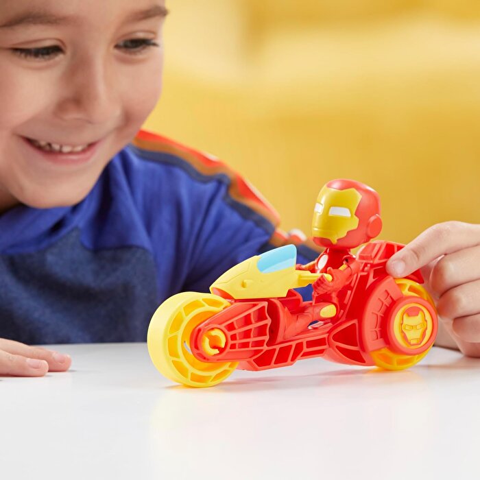 Spider And His Amazing Friends Motosiklet ve Figür İron Man F9346