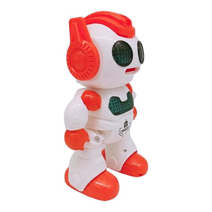 Uzaktan Kumandalı Sesli Disk Atan Robot Turuncu