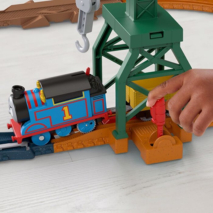 Thomas ve Arkadaşları Motorlu Tren Seti Cranky the Crane Cargo Drop HGY79