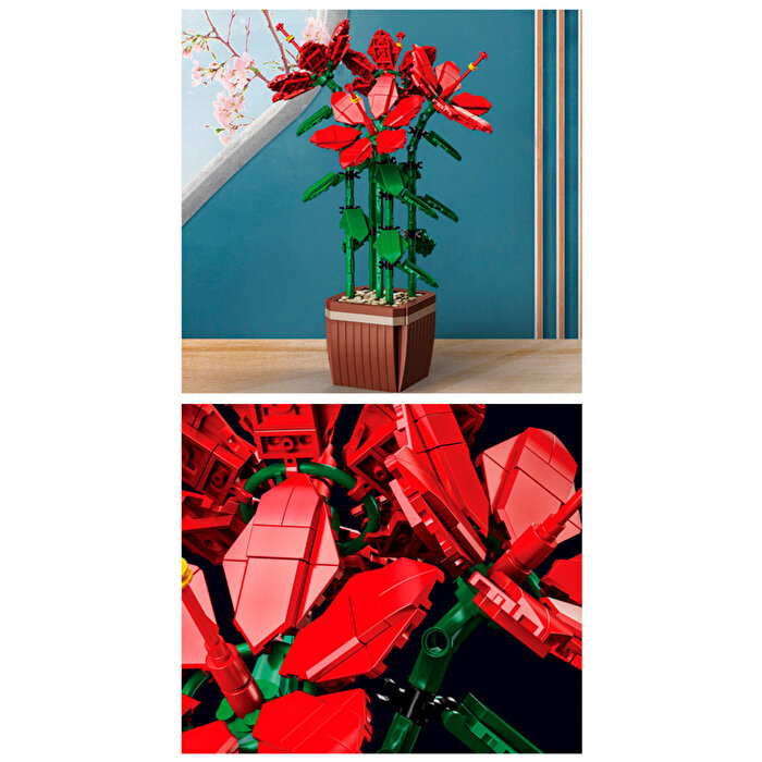 Mega Blok Çiçek Orman Gülü 618 Parça