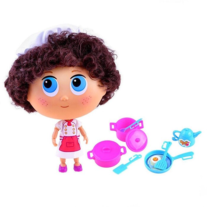 Koca Göz Ailesi Aşçı Bebek Siyah Saçlı