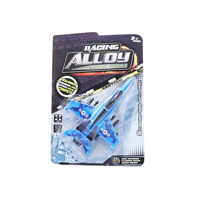 Renkli Çek Bırak Uçak Askeri̇ Mavi