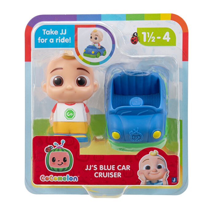 Cocomelon Araçlı Tekli Figür Jj's Blue Car Cruiser