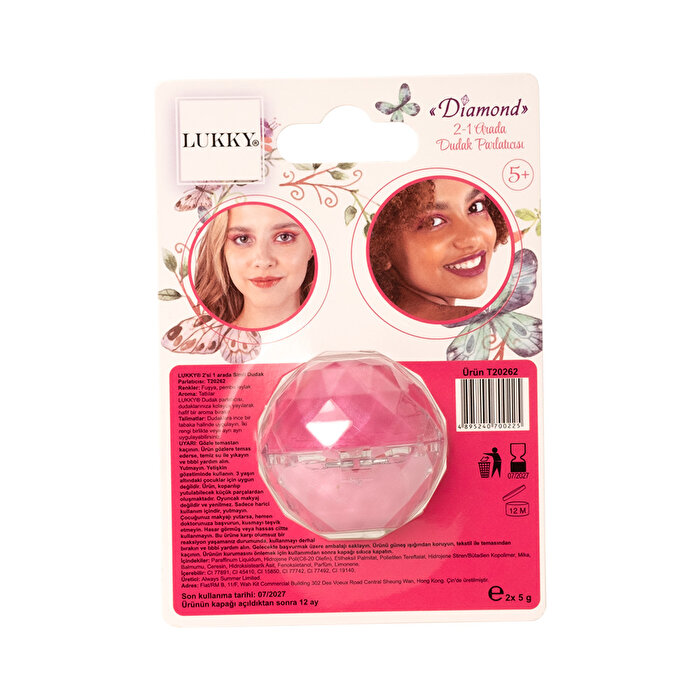 Lukky 2'si 1 Arada Pembe Simli Dudak Parlatıcısı