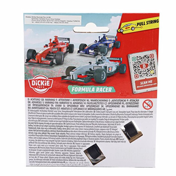 Dickie Toys Formula Yarışçı Gri