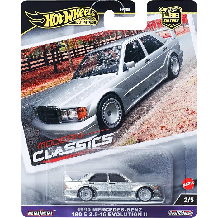 Hot Wheels Car Culture Premium Arabalar 1990 Mercedes Benz 190 E HRV98