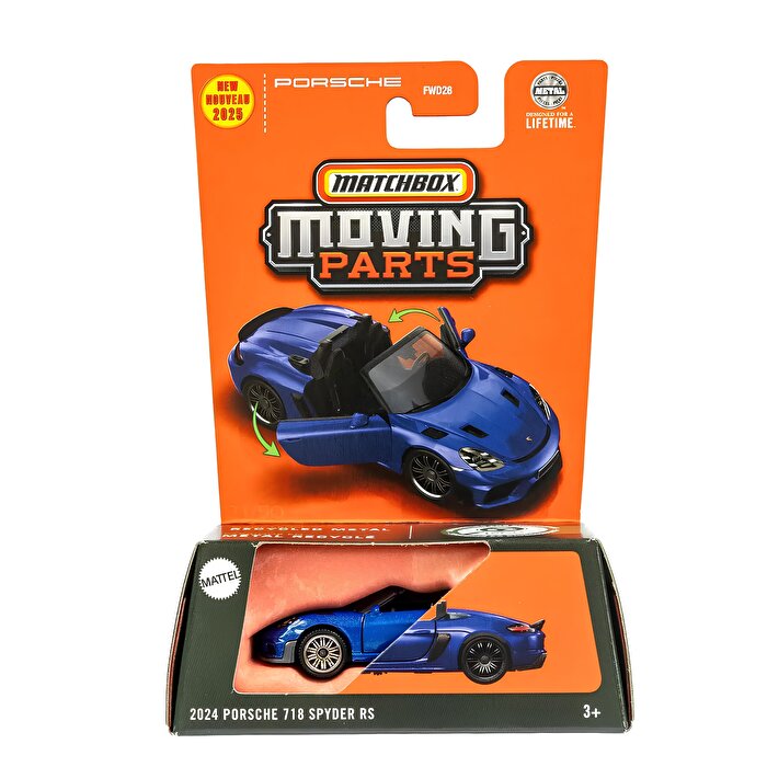 Matchbox 1:64 Arabalar 2024 Porsche 718 Spyder RS JBW72