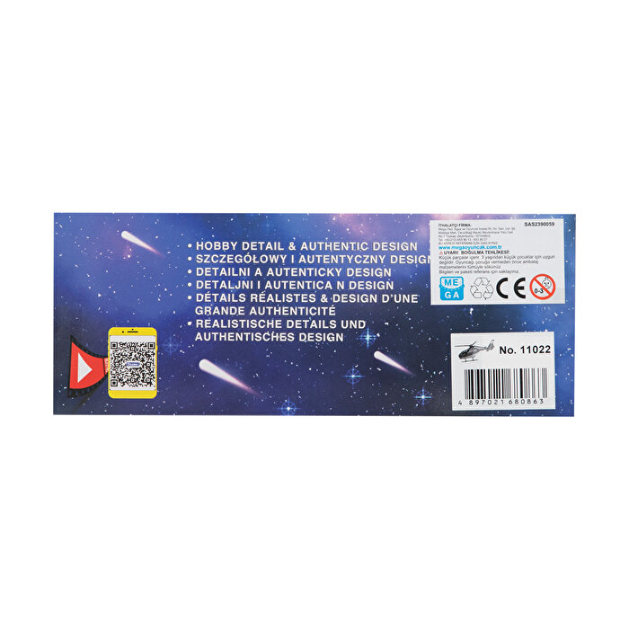 Teama 1:48 Ölçekli Helikopter Beyaz