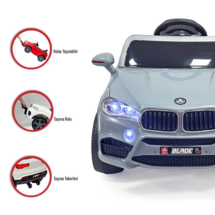 Blade 12 Volt Akülü Araba Gri