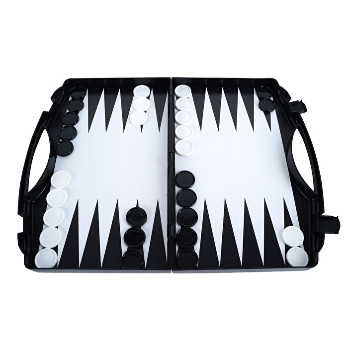 Çantalı 3’lü Dama Tavla ve Satranç Oyun Seti