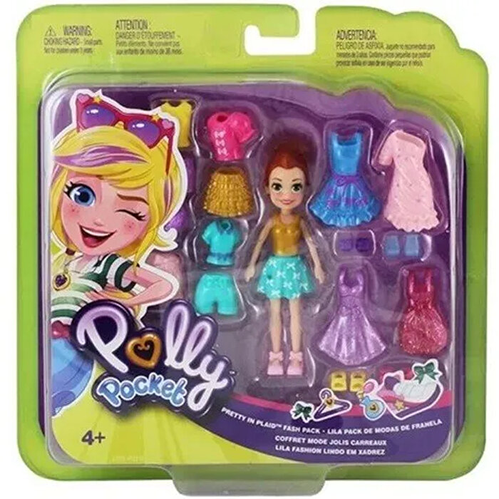 Polly Pocket ve Kıyafetleri Oyun Seti Kızıl GFV01