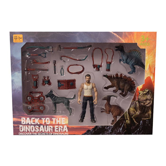 Erkek Figürlü Dinozor Seti