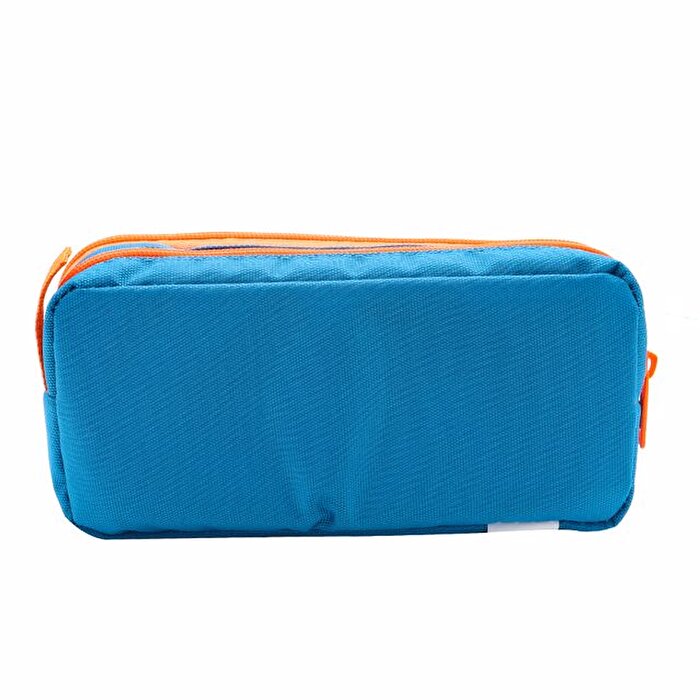 Bubbles Lets Do Lunch Hologramlı Kalem Çantası Mavi Turuncu