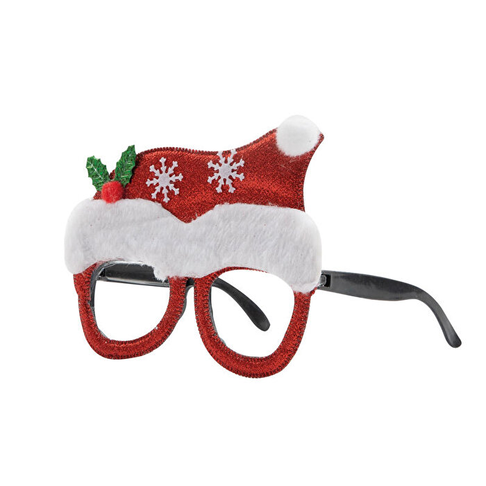 Yılbaşı Konsept Noel Şapkalı Gözlük