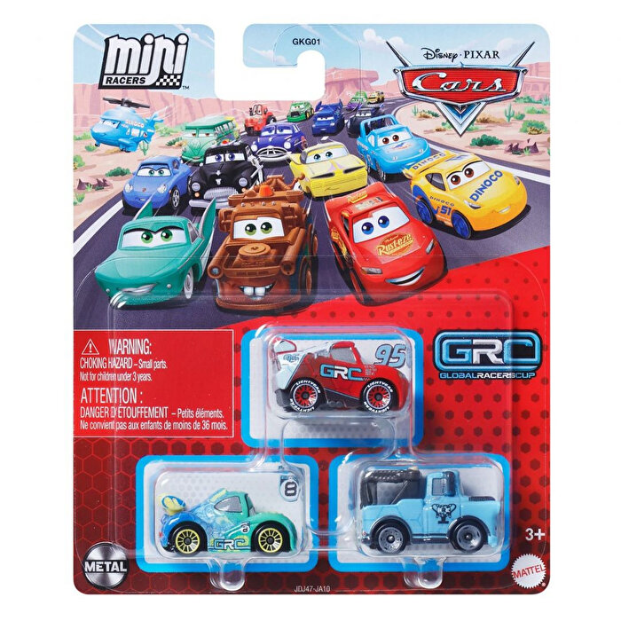Cars Mini Karakter Arabalar Üçlü Paket JDJ47