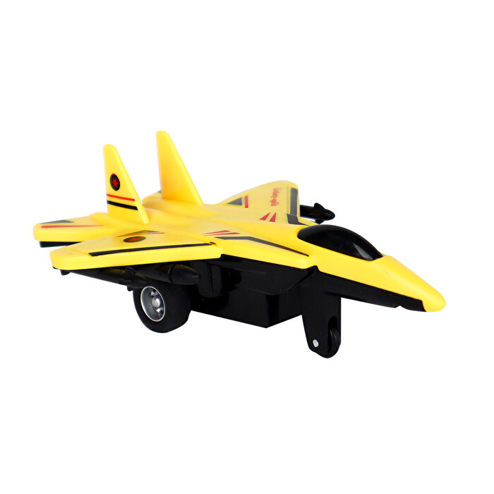 Çek Bırak Savaş Uçakları Sarı 12 Cm