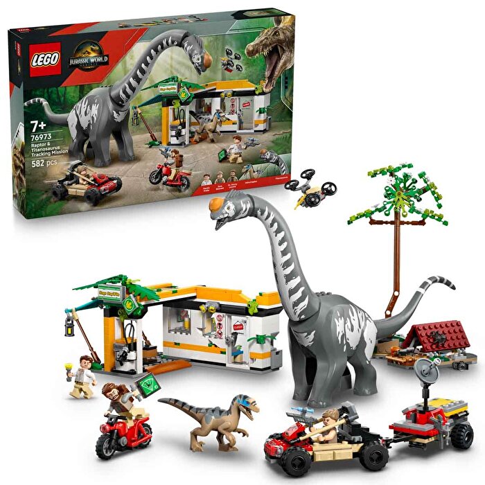 LEGO Jurassic World Raptor ve Titanosaurus Takip Görevi 76973