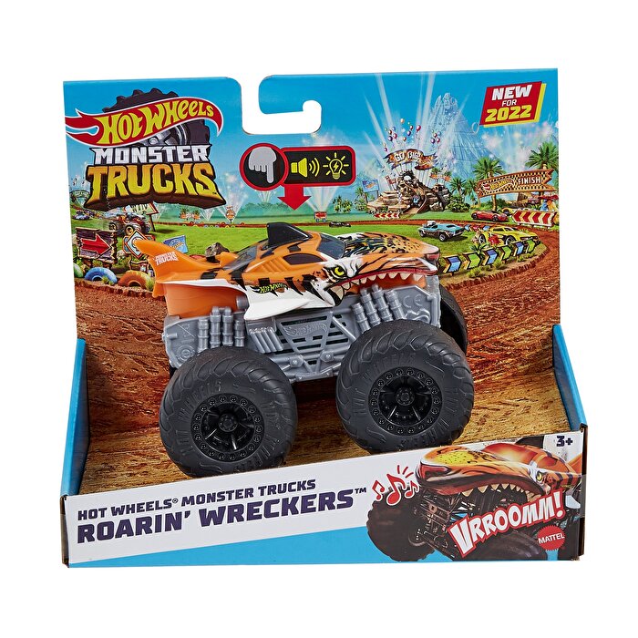 Hot Wheels Monster Trucks 1:43 Ölçekli Kükreyen Araçlar Tiger Shark HDX62