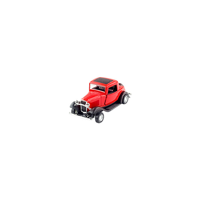 Die Cast 1:32 Retro Hot Rod Çek Bırak Araba Kırmızı