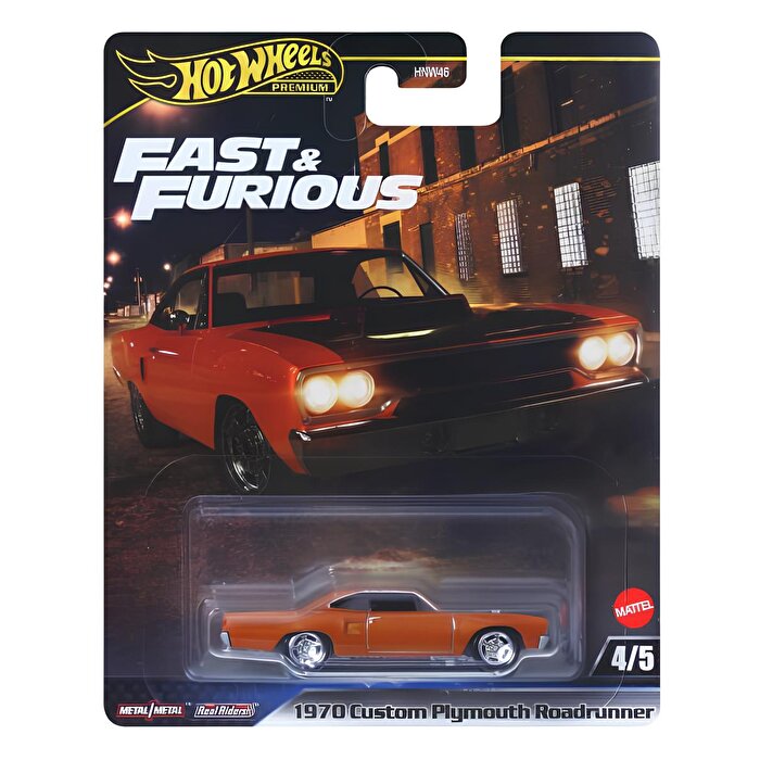 Hot Wheels Hızlı ve Öfkeli Premium Arabalar 1970 Custom Plymouth Roadrunner JBL87
