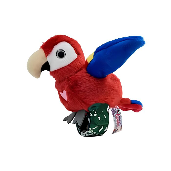 Happy Yappers Slap Bant Kırmızı Konuşan ve Taklit Eden Papağan