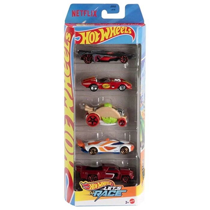 Hot Wheels Beşli Araba Seti Let's Race JBJ79