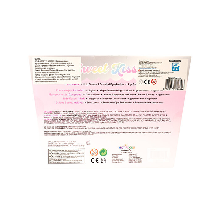 Hot Focus Sweet Kisses Taşınabilir Kozmetik Seti