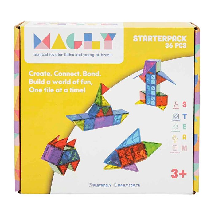 Magly Manyetik 3 Boyutlu Yapı Blokları 36 Parça
