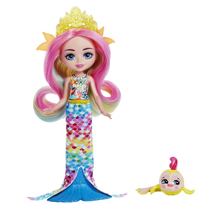 Enchantimals Popüler Karakter Bebekler Radia Rainbow Fish ve Flo HCF68