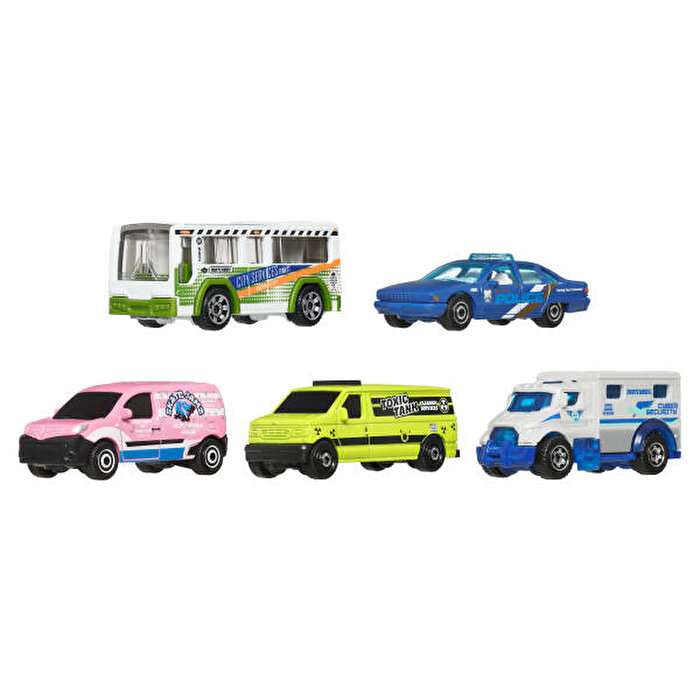 Matchbox Beşli Araba Seti Mbx City Drivers V JBX21