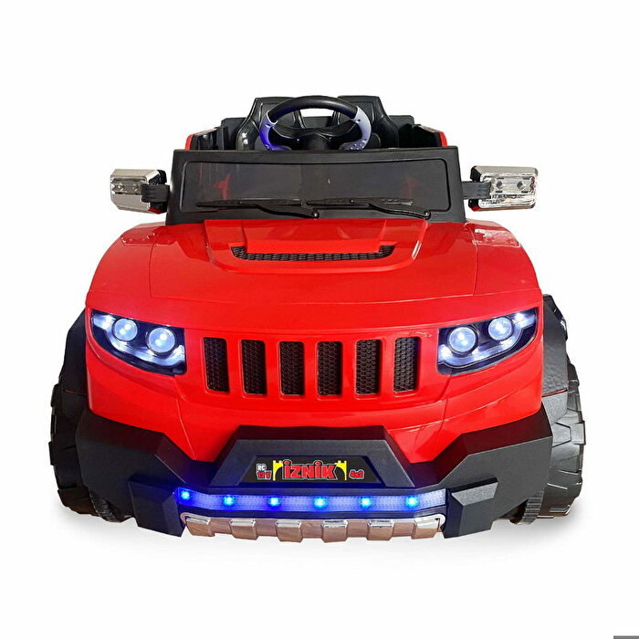 İznik 12 Volt Çift Kişilik Uzaktan Kumandalı Akülü Araba Kırmızı
