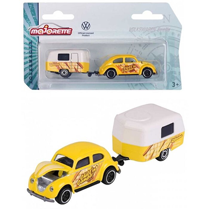 Majorette 1:64 The Originals Volkswagen T1 Beetle Karavan Sarı