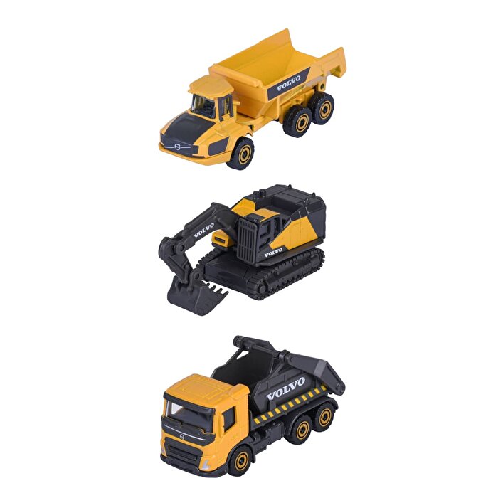 Majorette Volvo 3’lü İnşaat Araçları 4