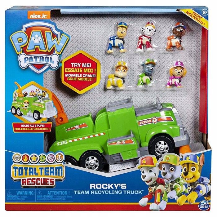 Paw Patrol Toplu Takım Araçları - Rocky'nin Geri Dönüşüm Kamyonu