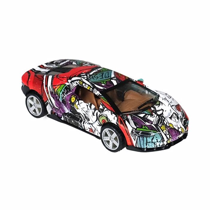 Çek Bırak Yarış Arabası Rengarenk