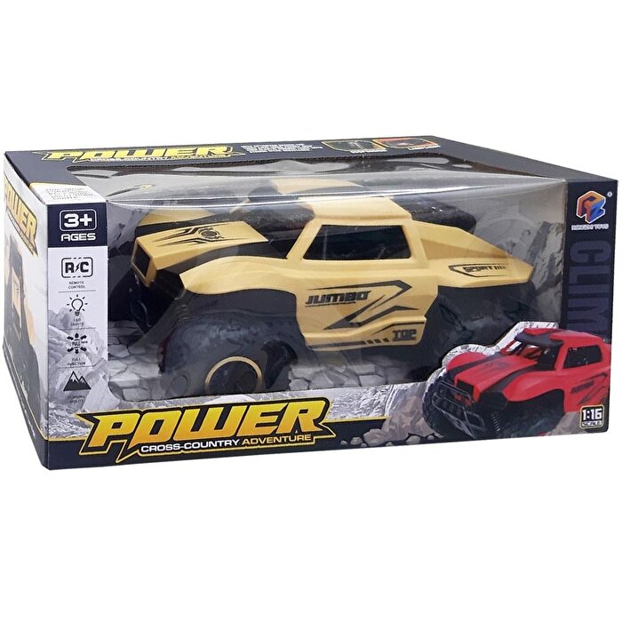 Şarjlı Uzaktan Kumandalı Sarı Jeep