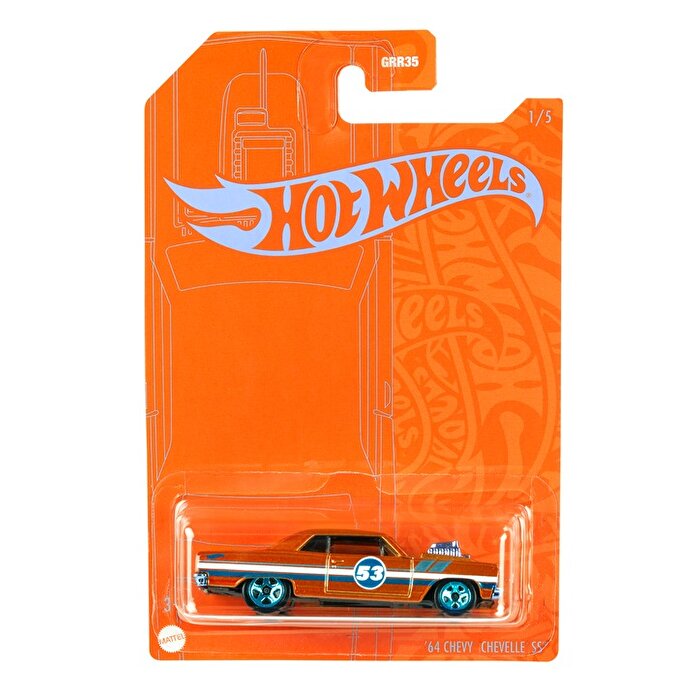 Hot Wheels Mavi ve Parlak Arabalar '64 Chevy Chevelle GRR36