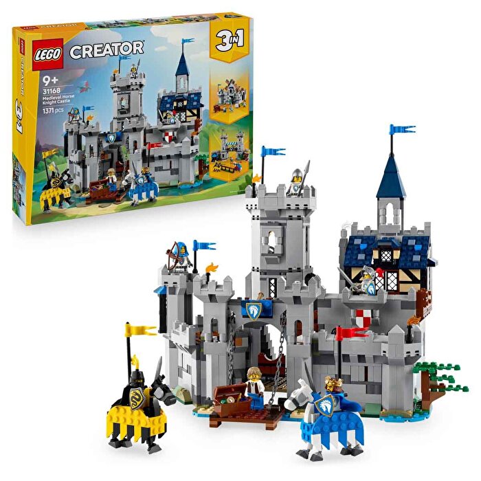 LEGO Creator 3 in 1 Orta Çağ Atlı Şövalye Kalesi 31168